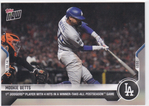 2021 TOPPS NOW #968 MOOKIE BETTS- LOS ANGELES DODGERS