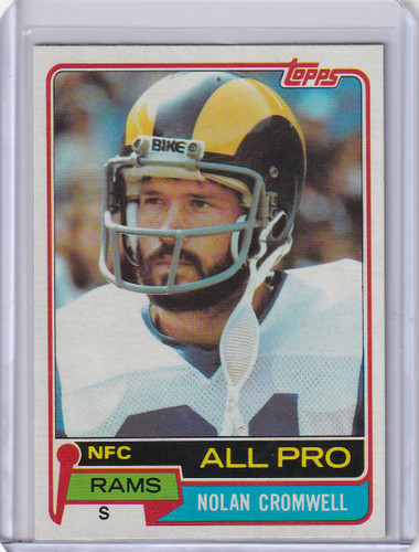 1981 Topps Football #120 Nolan Cromwell - Los Angeles Rams AP