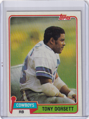 1981 Topps Football #500 Tony Dorsett - Dallas Cowboys