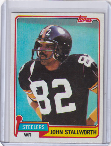 1981 Topps Football #476 John Stallworth - Pittsburgh Steelers