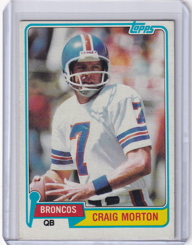 1981 Topps Football #425 Craig Morton - Denver Broncos