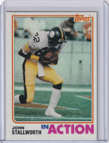 1982 Topps Football #220 John Stallworth - Pittsburgh Steelers IA