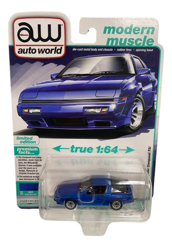 Auto World 64502 1:64 Modern Muscle 1988 Chrysler Conquest TSi Series A Blue