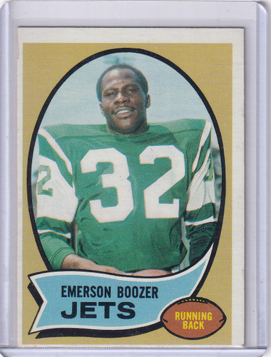 1970 Topps Football #128 Emerson Boozer RC - New York Jets
