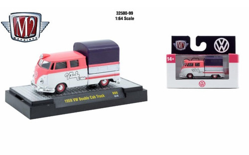 M2 Machines AutoThentics Rel 99 1:64 1959 VW Double Cab Truck