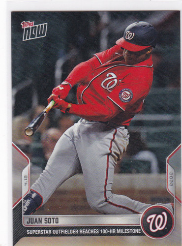 2022 TOPPS NOW #42 JUAN SOTO- WASHINGTON NATIONALS