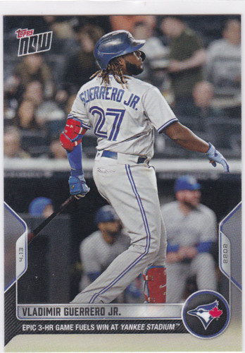 2022 TOPPS NOW #46 VLADIMIR GUERRERO JR- TORONTO BLUE JAYS