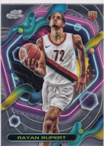 2024 Topps Chrome Cosmic #188 Rayan Rupert RC Portland Trailblazers