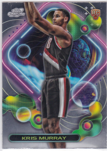 2024 Topps Chrome Cosmic #170 Kris Murray RC Portland Trailblazers