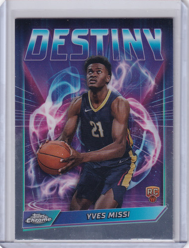 2024-25 Topps Chrome Destiny #D-14 Yves Missi - New Orleans Pelicans