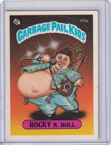1986 Garbage Pail Kids Series 3 #117a Rocky N. Roll
