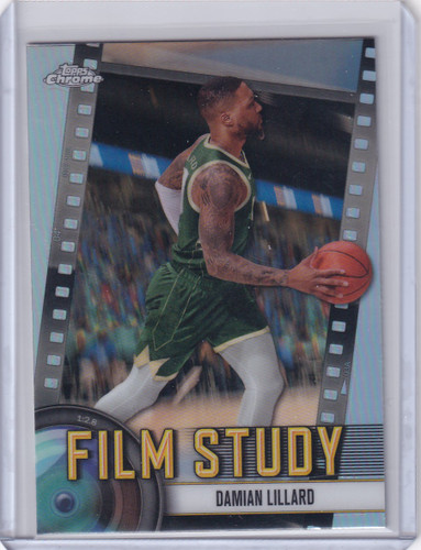 2024-25 Topps Chrome Film Study Refractor #FS-9 Damian Lillard - Milwaukee Bucks