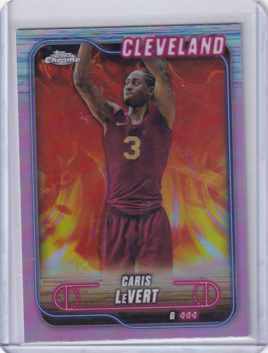 2024-25 Topps Chrome Pink Refractors #56 Caris LeVert - Cleveland Cavaliers