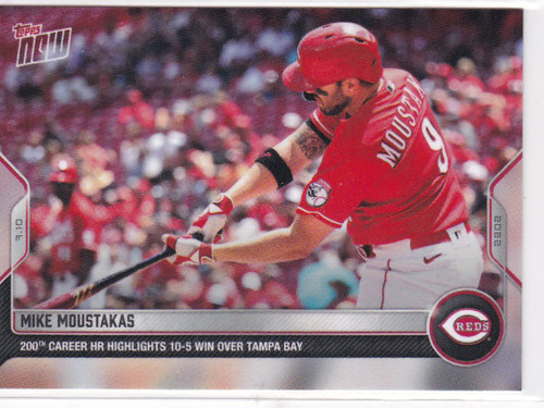 2022 TOPPS NOW #506 MIKE MOUSTAKAS- CINCINNATI REDS