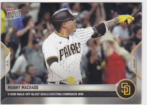 2022 TOPPS NOW #680 MANNY MACHADO- SAN DIEGO PADRES