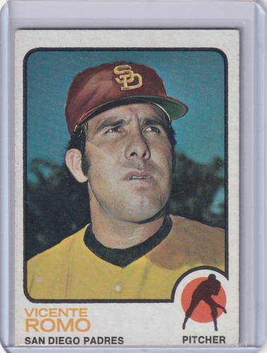 1973 Topps Baseball #381 Vicente Romo - San Diego Padres