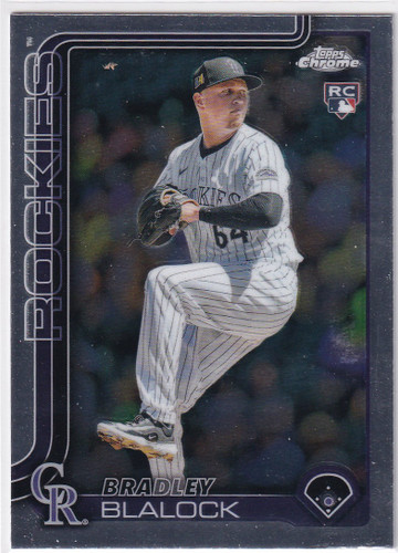 2025 Topps Chrome Baseball #289 Bradley Blalock - Colorado Rockies