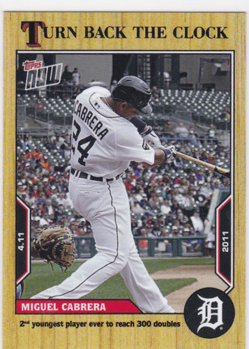 2022 TURN BACK THE CLOCK #12 MIGUEL CABRERA- DETROIT TIGERS
