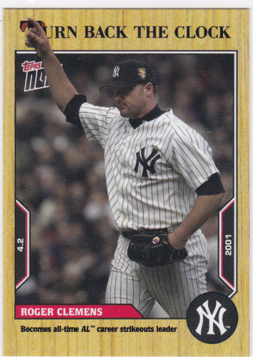 2022 TURN BACK THE CLOCK #3 ROGER CLEMENS- NEW YORK YANKEES