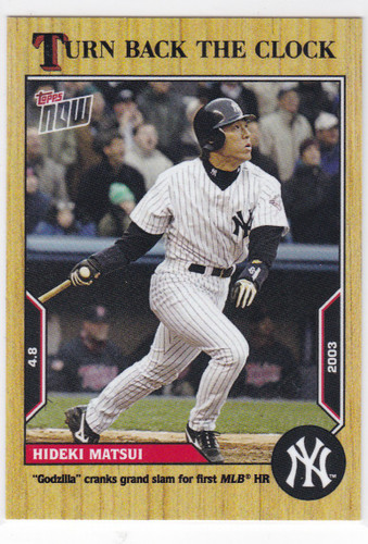 2022 TURN BACK THE CLOCK #9 HIDEKI MATSUI- NEW YORK YANKEES