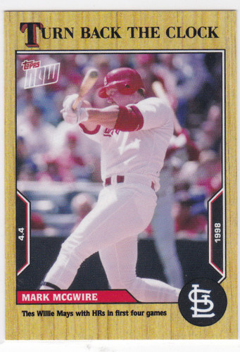 2022 TURN BACK THE CLOCK #5 MARK MCGWIRE- ST LOUIS CARDINALS