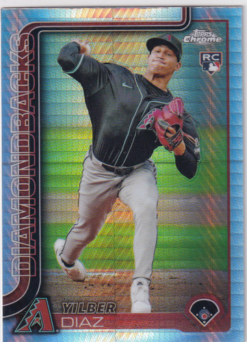 2025 Topps Chrome Baseball Prism #8 Yilber Diaz - Arizona Diamondbacks