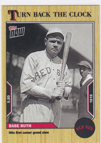2022 TURN BACK THE CLOCK #51 BABE RUTH- BOSTON RED SOX