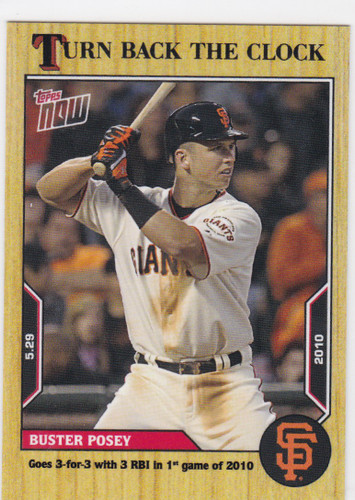 2022 TURN BACK THE CLOCK #60 BUSTER POSEY- SAN FRANCISCO GIANTS