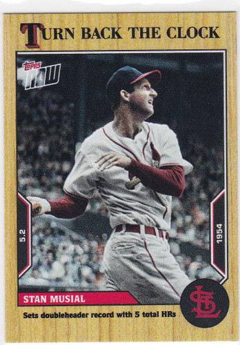 2022 TURN BACK THE CLOCK #33 STAN MUSIAL- ST LOUIS CARDINALS