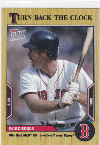 2022 TURN BACK THE CLOCK #84 WADE BOGGS- BOSTON RED SOX