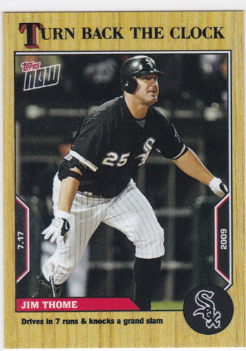 2022 TURN BACK THR CLOCK #109 JIM THOME- CHICAGO WHITE SOX