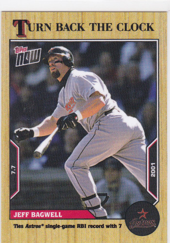 2022 TURN BACK THE CLOCK #99 JEFF BAGWELL- HOUSTON ASTROS