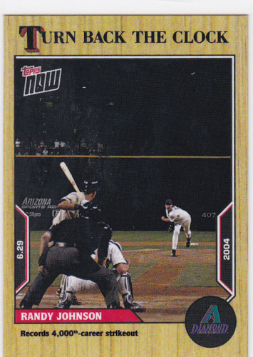 2022 TURN BACK THE CLOCK #91 RANDY JOHNSON- ARIZONA DIAMONDBACKS