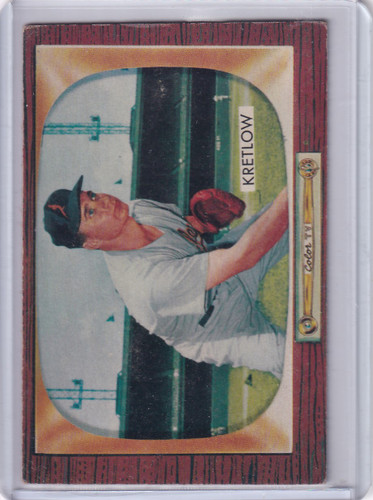 1955 Bowman Baseball #108 Lou Kretlow - Baltimore Orioles
