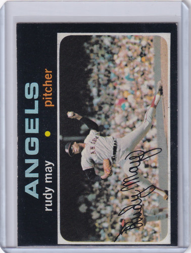 1971 Topps Baseball #318 Rudy May - California Angels