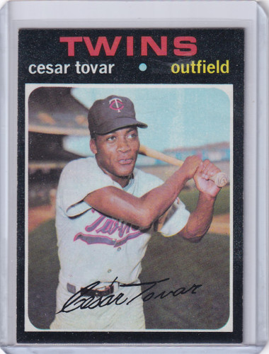 1971 Topps Baseball #165 Cesar Tovar - Minnesota Twins