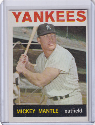 1964 Topps Baseball #50 Mickey Mantle - New York Yankees