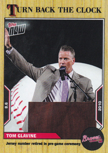 2022 TURN BACK THE CLOCK #129 TOM GLAVINE- ATLANTA BRAVES