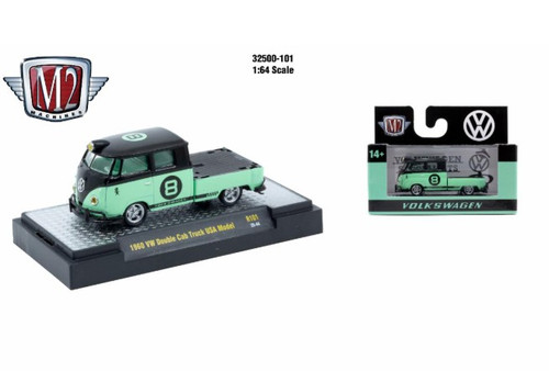 M2 Machines AutoThentics Rel 101 1:64 1960 VW Double Cab Truck