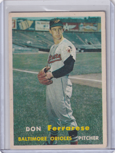 1957 Topps Baseball #146 Don Ferrarese - Baltimore Orioles
