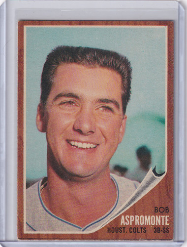 1962 Topps #248 Bob Aspromonte - Houston Colt .45's