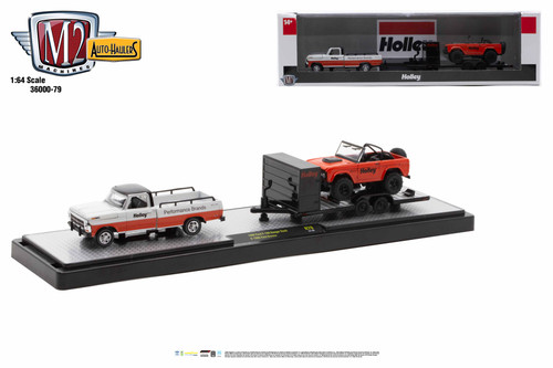 M2 Machines Auto Hauler 79 1969 Ford F-100 Ranger Truck 1966 Ford Bronco