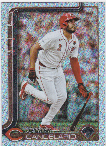 2025 Topps Silver Sandglitter #619 Jeimer Candelario Cincinnati Reds