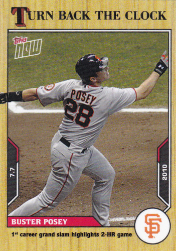 2021 TURN BACK THE CLOCK #98 BUSTER POSEY- SAN FRANCISCO GIANTS