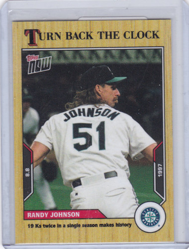 2021 TURN BACK THE CLOCK #130 RANDY JOHNSON- SEATTLE MARINERS
