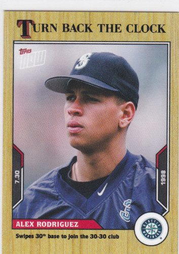 2021 TURN BACK THE CLOCK #121 ALEX RODRIGUEZ- SEATTLE MARINERS