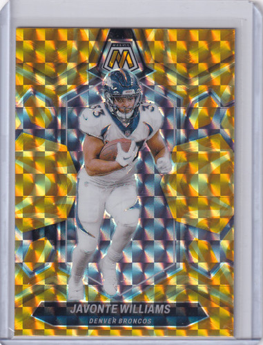 2024 Panini Prizm Yellow Reactive #65 Javonte Williams - Denver Broncos