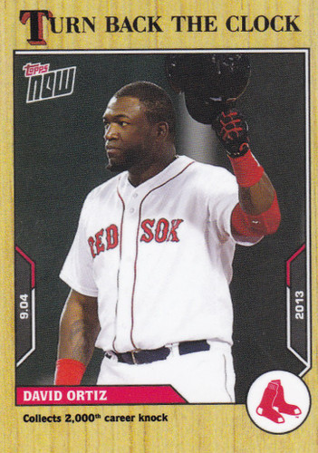 2021 TURN BACK THE CLOCK #157 DAVID ORTIZ- BOSTON RED SOX