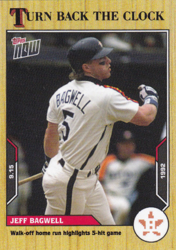 2021 TURN BACK THE CLOCK #168 JEFF BAGWELL- HOUSTON ASTROS