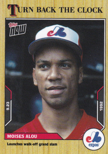 2021 TURN BACK THE CLOCK #176 MOISES ALOU- MONTREAL EXPOS